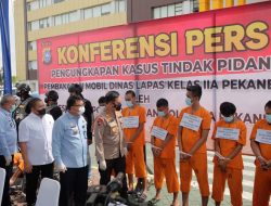 Terkait Pelaku Teror Lapas Pekanbaru Terungkap, Dirjenpas Apresiasi Sinergi Dengan Polda Riau