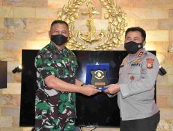 Danlantamal VIII Terima Kunjungan Kapolda Sulut