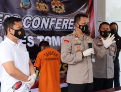 Polres Tomohon Gelar Konferensi Pers Terkait Tindak Pidana Curanmor