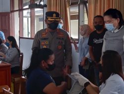 Tindaklanjuti Arahan Kapolri, Polres Minahasa Gelar Vaksinasi Massal