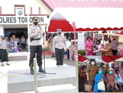 Wow !! Ratusan Warga Dapat Door Prize Usai Terima Vaksinasi di Polres Tomohon