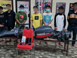 Polresta Manado Amankan Komplotan Pencuri Mesin Perahu di Wori