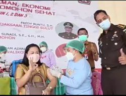 Dongkrak Pencapaian 100 Persen Herd Immunity, Kejari Tomohon Gelar Vaksinasi Massal