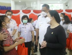 Olly Dampingi Ketua DPR RI Puan Maharani Tinjau Vaksinasi Anak dan Booster di Mapalus