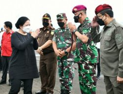 Danlantamal VIII Sambut Puan Maharani di Manado