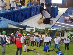 PLN UP3 Kotamobagu menggelar kegiatan Pelatihan P3K dan Simulasi Tanggap Darurat