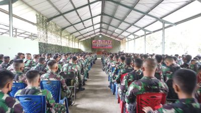 Amankan Perbatasan RI-Malaysia, 450 Prajurit Yon Armed 19-105/Tarik Siap Diterjunkan