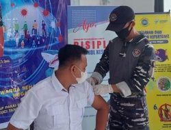 Laksanakan Perintah Kasal, Jajaran Lantamal VIII Giatkan Vaksinasi Covid-19