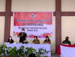 Datu : Aspek Infrastruktur jadi Perhatian Utama Musrenbang RKPD Kecamatan Tomohon Selatan