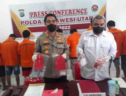 Sepanjang Bulan Maret, Polda Sulut Ungkap 11 Kasus Tindak Pidana Narkoba