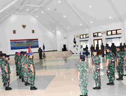 Sejumlah Pejabat Lantamal VIII Disertijabkan Brigadir Jenderal TNI (Mar) I Wayan Ariwijaya