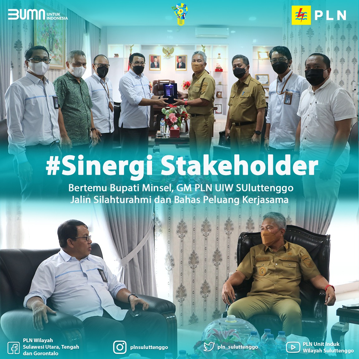 PT. PLN Persero Bersinergi dengan Bupati Minsel FDW, Bahas Peluang Kerjasama