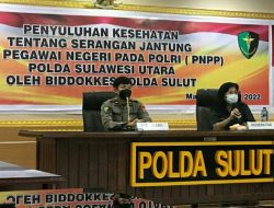 Bidang Dokkes Polda Sulut Lakukan Pemeriksaan Jantung Personel Polri