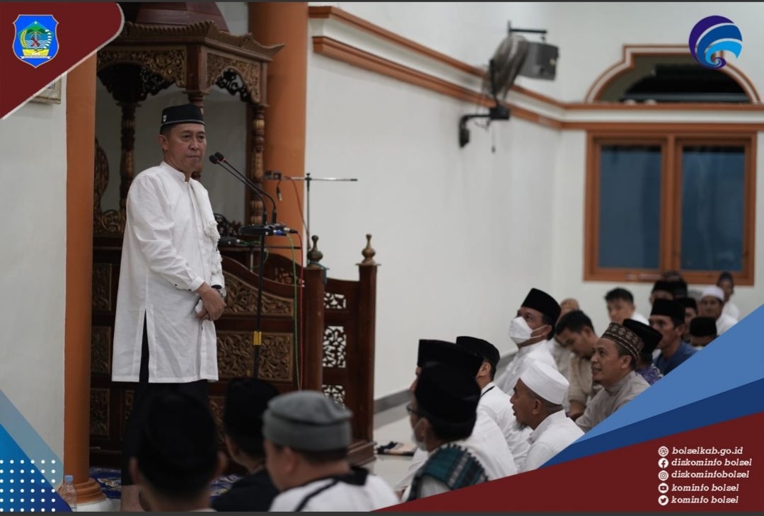 Caption: Pelaksanaan Safari Ramadhan di Masjid Jami' Nurul Huda, Desa Momalia, Kecamatan Posigadan. (IST)