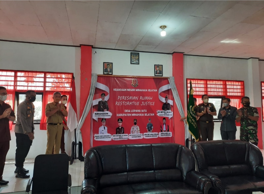 Launcing Rumah Restorative Justice di Desa Lapona Minahasa Selatan