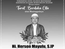 Wilayah Bolsel Kibarkan Bendera Setengah Tiang