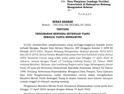 Bupati Bolsel Keluarkan Surat Edaran Pengibaran Bendera Setengah Tiang Atas Meninggalnya Tokoh Nasional Hi Herson Mayulu (H2M