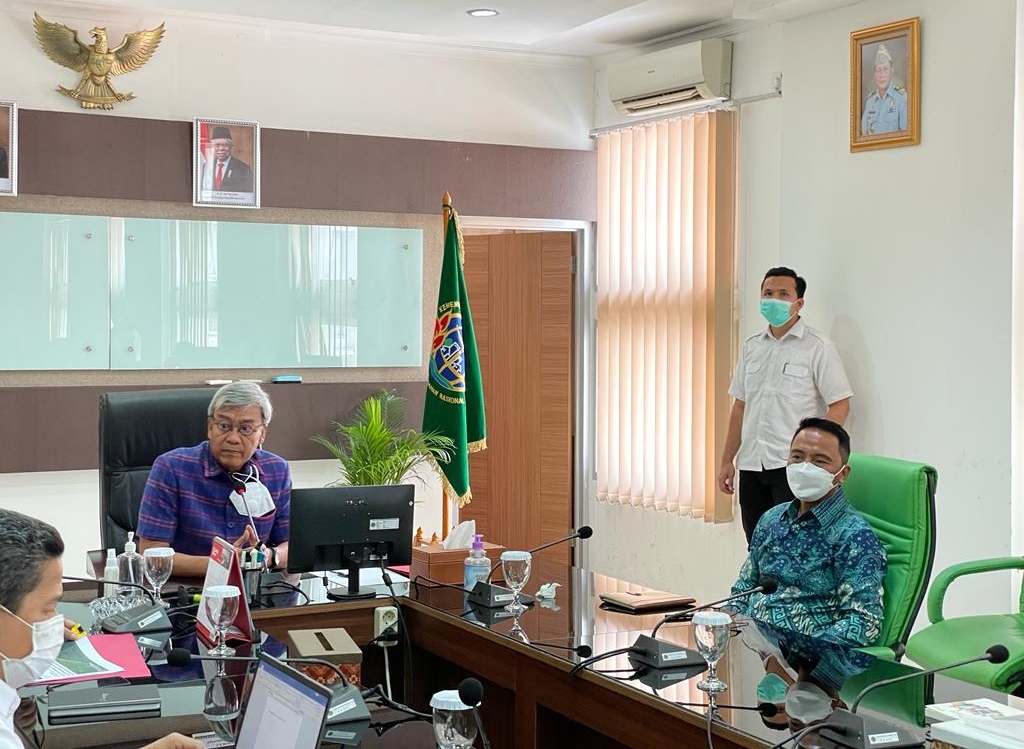 LOBI: Bupati Sam Sachrul Mamonto saat menemui Dirjen Penataan Agraria Kementrian ATR.