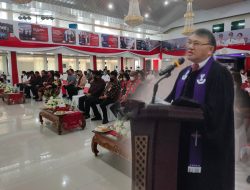 Hein Arina Pimpin Ibadah Syukur Satu Tahun Kepemimpinan Maurits-Hengky