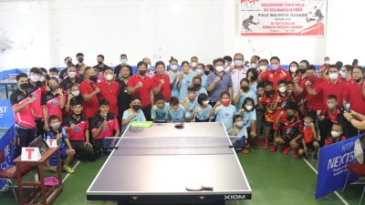 Buka Kejurda Tenis Meja, Angouw: Kemenangan Bukan Final, Kegagalan Bukan Fatal