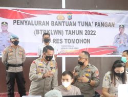 Polres Tomohon Serahkan BTP kepada PKL dan Warung