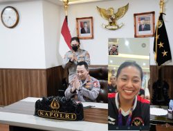 Kapolri Vidcall Bersama Pesepeda Peraih Medali Sea Games