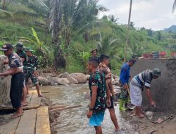 Warga Desa Bohabak Satu Antusias Dukung Satgas TMMD Ke-113