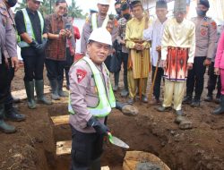 Kapolda Sulut Letakkan Batu Pertama Pembangunan Mako Polres Boltim