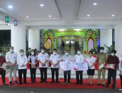 Masyarakat Terdampak Bencana di Mitra dan Bolmong Dapat Bantuan Pangan
