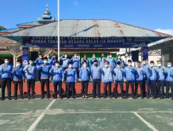 Harkitnas di Rutan Manado, Bangkit Melawan Covid-19