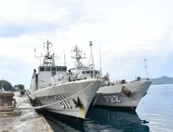 Dukung Gerbangdutas, Kapal Perang TNI AL Merapat di Melonguane
