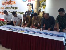 Wagub dan Kepala BNNP Sulut Canangkan Desa Bersinar