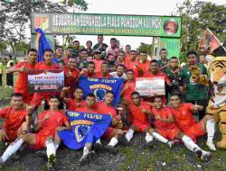 Final Sepakbola Piala Pangdam XIII/Mdk, Yonif 713/Satya Kalahkan Yonif R 712/WT Skor 5-2