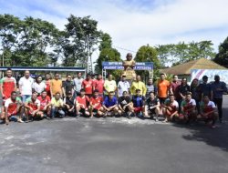 Sinergitas Pomdam XIII/Mdk dan Insan Pers Melalui Olahraga Bersama