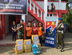 Peduli Korban Bencana Alam Abrasi Pantai Amurang, Pomdam XIII/Mdk Salurkan Bantuan