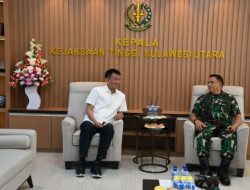 Sambangi Kejati dan Kabinda, Danlantamal VIII Tangka Tingkatkan Sinergitas