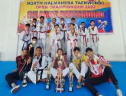 Sulut Juara 3 Umum Kejuaraan Taekwondo di Halmahera