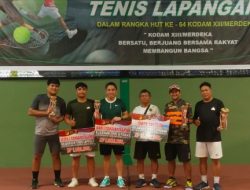 Taklukan Petenis Tuan Rumah, Pelti Sulut Perkasa di Kodam XIII/Merdeka Open 2022