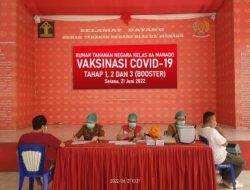 Booster Dominan, Rutan Manado Genjot Vaksinasi