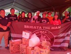 Brigata The Man Bantu Warga Korban Abrasi di Amurang