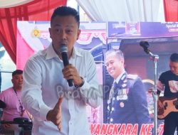 Gio Lelaki Ramaikan HUT Bhayangkara Ke-76 di Polres Bitung