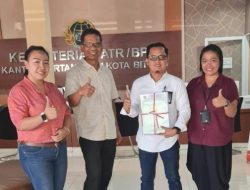 PLN Terima 43 Sertifikat dari BPN Bitung dan Boltim