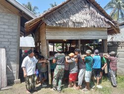 Satgas TMMD 114 Kodim 1306/Kota Palu Bantu Tradisi Warga