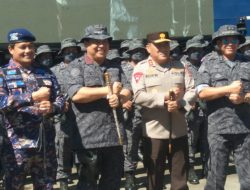 Kapolda Sulut Hadiri Upacara Operasi Laut Interdiksi Terpadu TA 2022 yang Digelar BNN RI di Kota Bitung