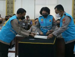 Irwasda Polda Sulut Pimpin Pembacaan Sumpah dan Penandatanganan Pakta Integritas Seleksi PAG T.A. 2022