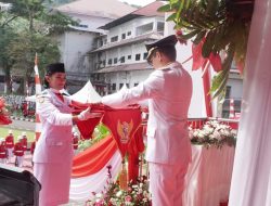 Bupati Joune Ganda Irup Upacara HUT Kemerdekaan RI ke 77