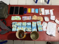 Sat Reskrim Polres Bitung Amankan Pelaku Beserta Uang Belasan Juta Hasil Togel Online