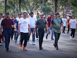 Pemkot Bitung Awali Rangkaian Peringatan HUT RI Ke-77 Dengan Kegiatan Jalan Sehat