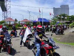 Ikatan Motor Honda Sulut Konvoi Merdeka di Rayakan HUT RI ke-77