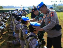 Pembaretan Satgas Garbha FPU 4 MINUSCA, 3 Personel Polda Sulut Siap Laksanakan Misi Perdamaian PBB